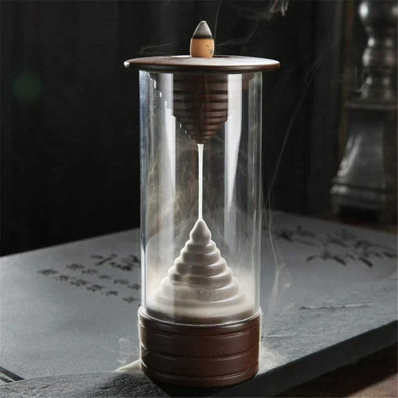 Time Hourglass керамический обратный поток ладана держатель горелка лобовое стекло