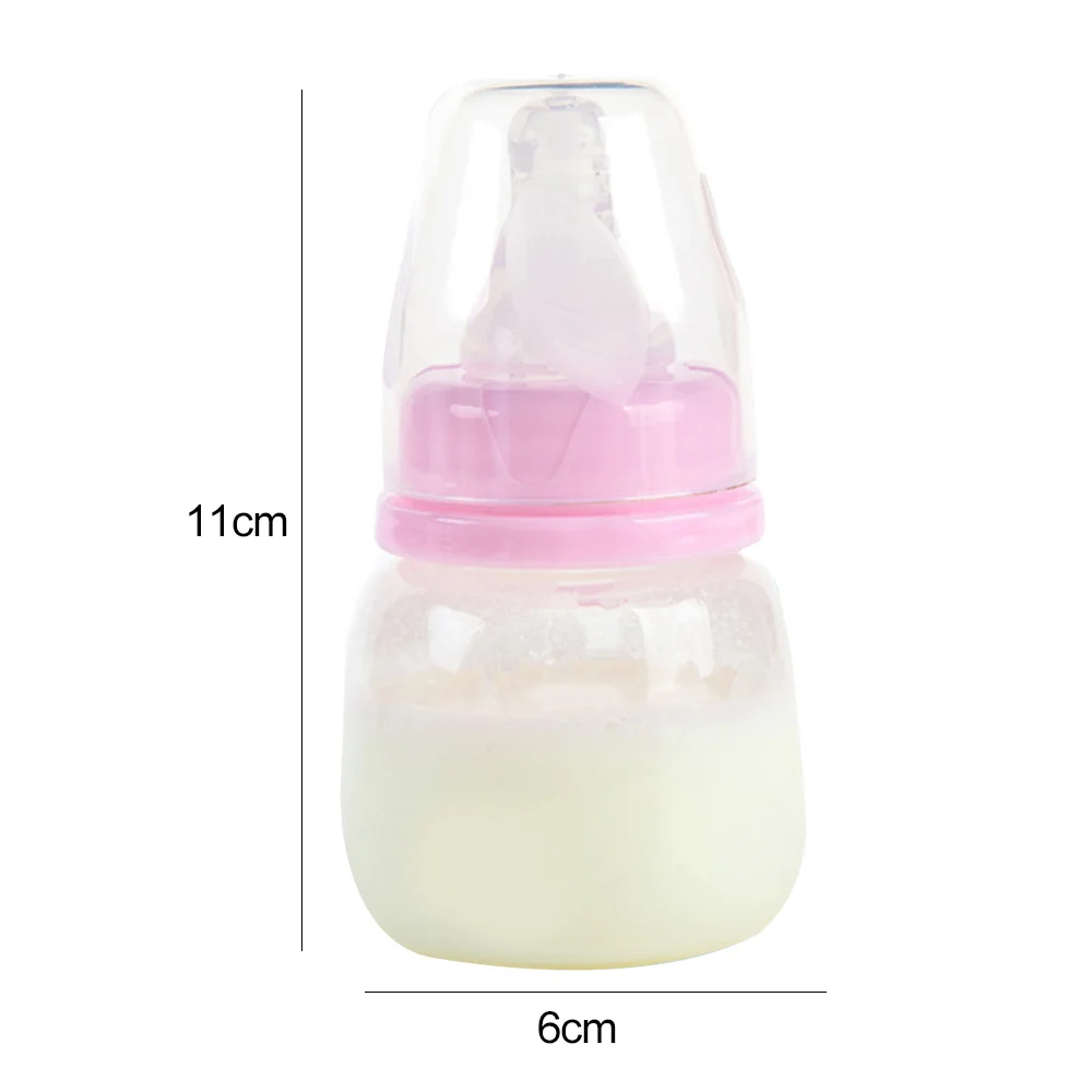 Бутылка для сока кормления детская мини бутылка с твердостью розовая/синяя ПП 60