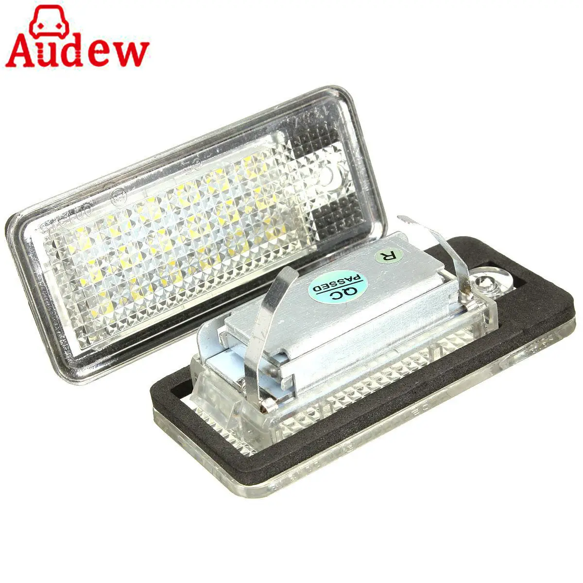 

2Pcs Car Error 18 LED License Number Plate Light White Lamp For Audi A3 S3 A4 S4 B6 B7 A6 S6 A8 Q7
