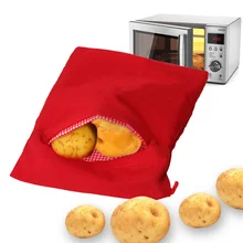 Красный моющийся мешок для плиты, СВЧ запеченный мешок для картофеля, инструменты для выпечки, легко для приготовления картофеля, Тако для микроволновой печи, кухонные аксессуары S3