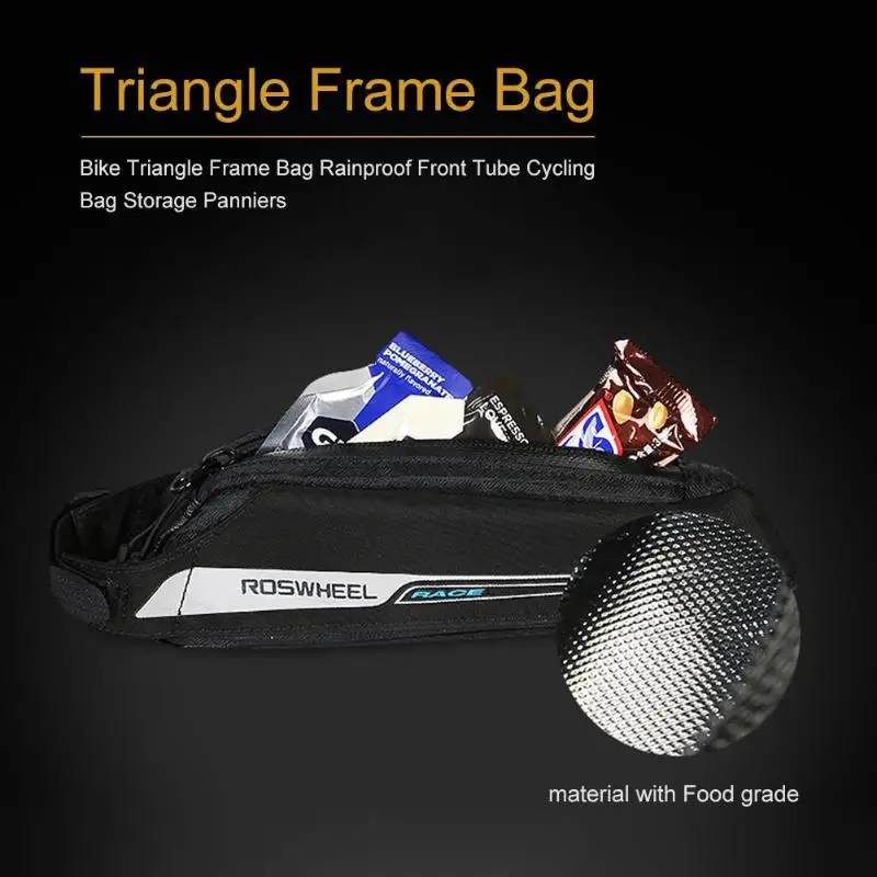 78 г Малый объем на 30% легче, чем нейлоновая велосипедная Рама на верхней трубке, водонепроницаемая сумка Pannier л, сумка для велосипеда, черный чехол