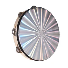 " /8"/1" Бубен деревянный лучистый колокольчик ручной барабан с однорядными Jingles Светоотражающие барабанные головки ударный инструмент