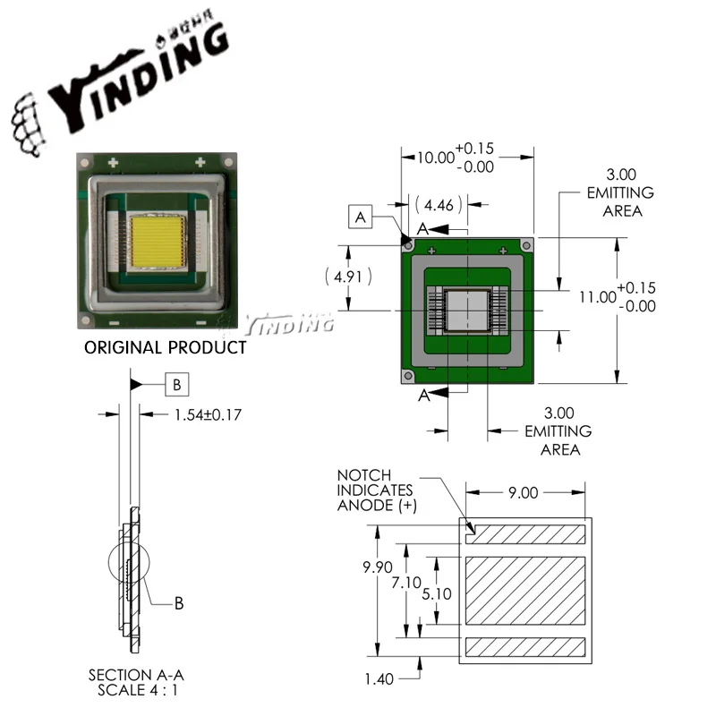 Luminus SBT-90 SBT90 45 Вт Высокая мощность светодиодные лампы бусины Красный/холодный белый светильник для сцены фитиль проектор медицинский светильник