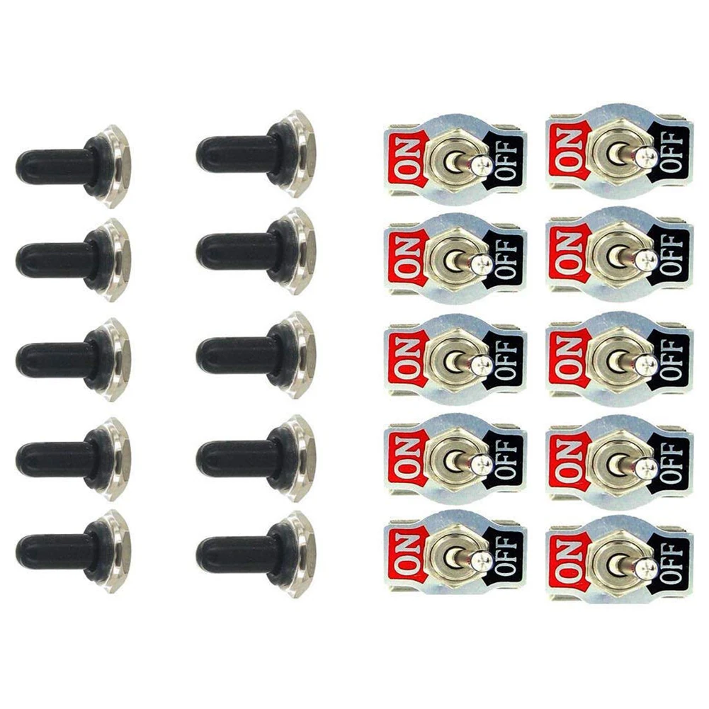 10 упак. Сверхмощный Кулисный тумблер 10A 125V SPST 2 Pin ВКЛ./ВЫКЛ. Переключатель