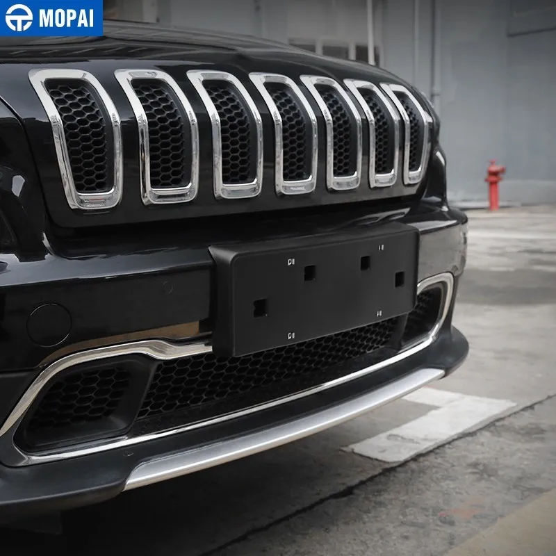 MOPAI Кронштейн номерного знака для Jeep Cherokee+ ABS автомобильный держатель переднего номерного знака Крышка Для Jeep Cherokee аксессуары