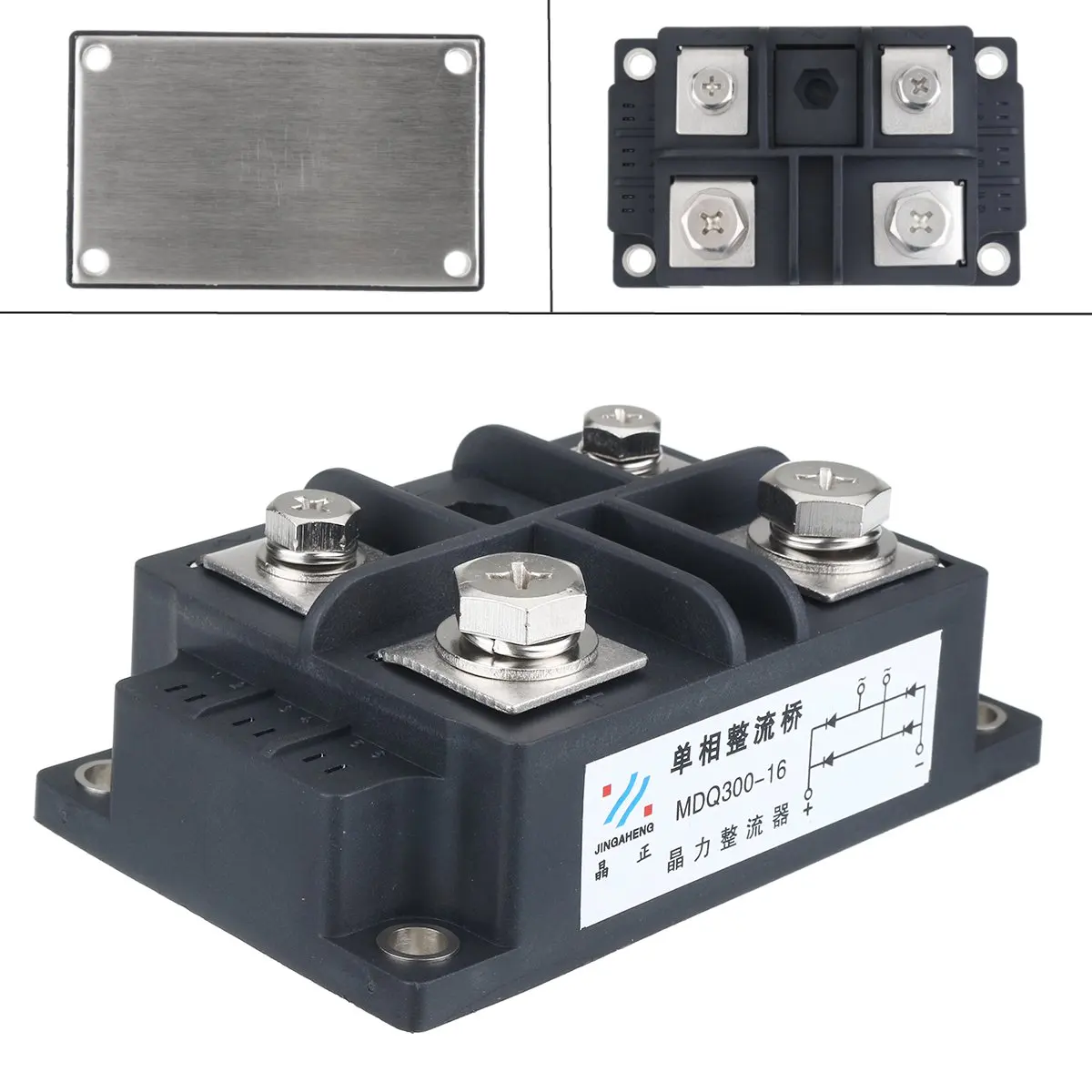

Silicon 300A Amp 1600V Volt Silicon Single Phase Diode Metal Case Bridge Rectifier Module Electronic Components Supplies
