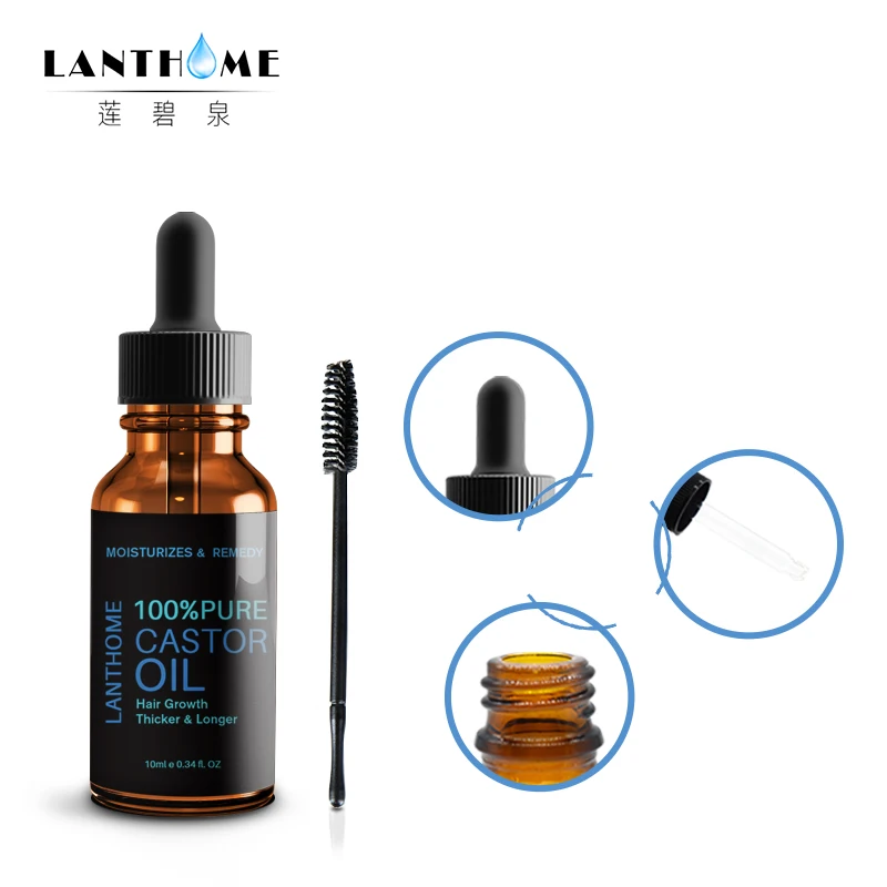 

Makeup Eyelash Eyebrow Enhancer Growth Treatments Liquid Castor Seed Oil Mild Maintenance Hair Growth Essential Oil 10ml TSLM2