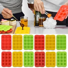 12 Сетка силиконовая форма шоколадное желе лоток креативная звезда/Сердце/круглая/квадратная форма ледяной куб форма для торта