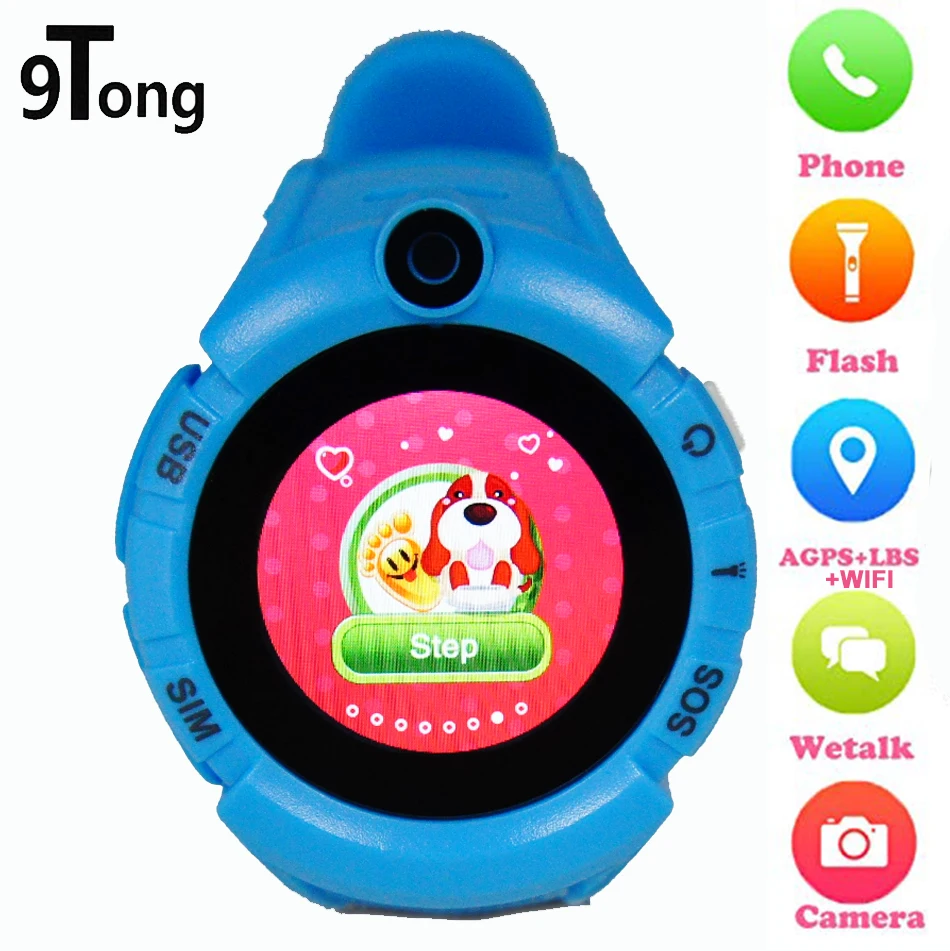 

9Tong New smart watch kids with gps wifi location watch telephone for children with camera flashlight kids watches with gps gift