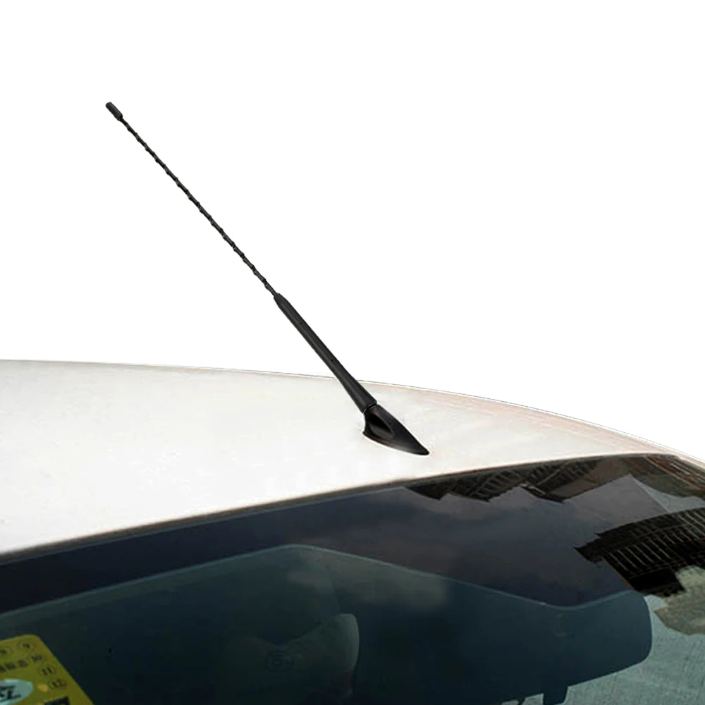 

Car Roof Antenna Universal Anti-noise 9/16 inch Auto Mast Whip Aerial Strong Signal Stereo Radio FM AM Amplified Booster