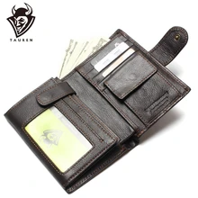 Практичный Ретро Кошелек для путешествий из натуральной воловьей кожи, Винтажный Мужской кошелек, кошельки для паспорта