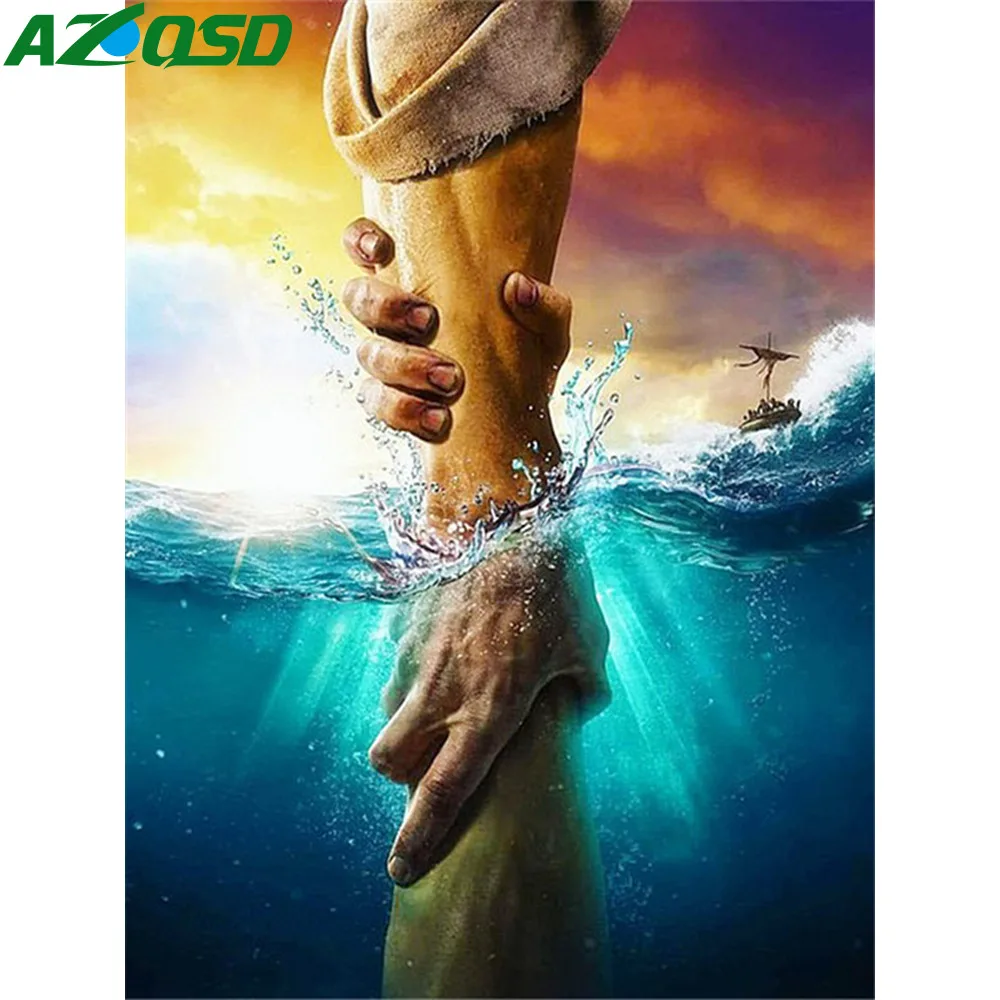 Набор для вышивки крестиком AZQSD домашний декор ручной работы алмазная вышивка