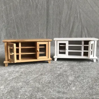 

Dollhouse TV Ark Doll TV Ark Mini TV Ark Wood Multicolor Decor Cultivate Interest Dollhouse Small Doll'S House Accessories Gift