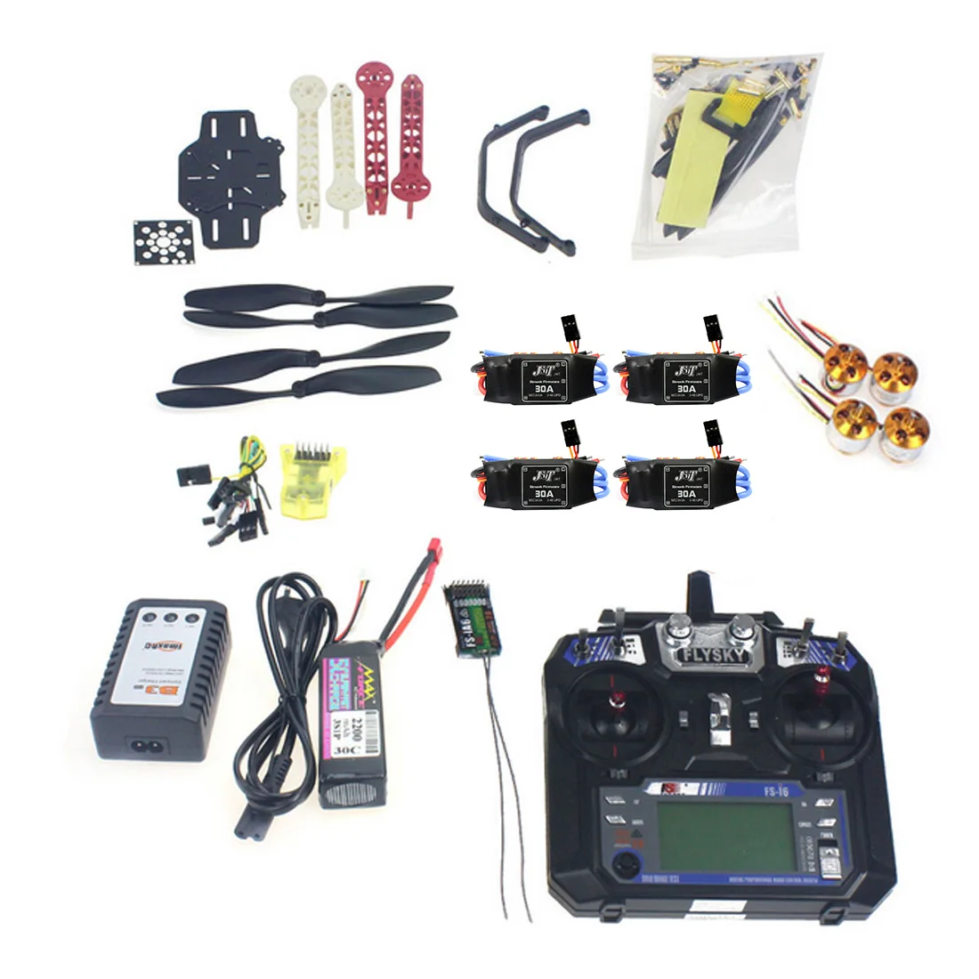 

Full Set RC Drone Quadrocopter 4-axis Aircraft Kit F330 MultiCopter Frame MINI CC3D Flight Control Flysky FS-i6 TX F02471-F