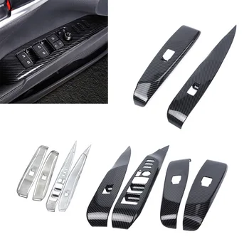 

4PCS Auto Car Styling Window Lift Switch Button Panel Cover Trim Decoration Set for Toyota Camry 2018