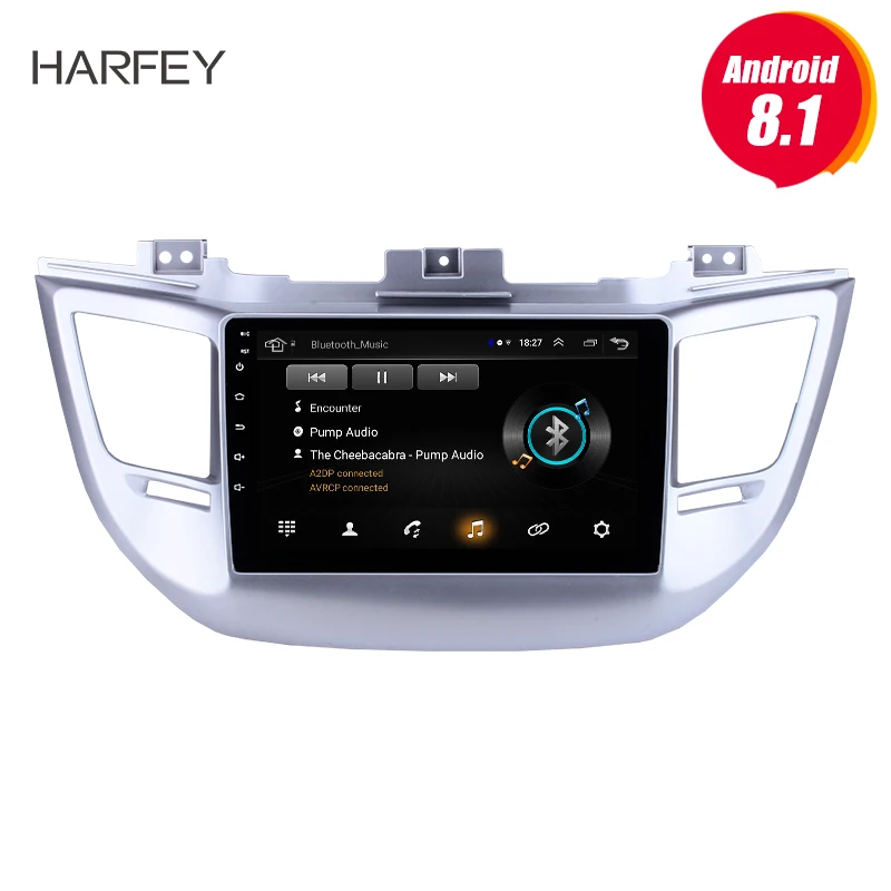 

Harfey 9"Android 8.1 for Hyundai TUCSON 2014-2018 Car Stereo Radio GPS Navi with Bluetooth Music Mirror Link USB SD AUX SWC