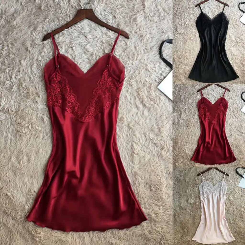 maroon night dress