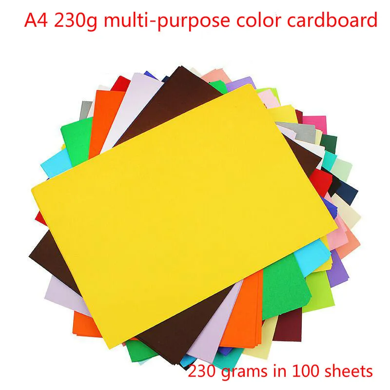 a4-100-sheets-230-grams-of-colored-paper-imported-color-art-in-holland-card-hard-manual-printing-color-cardboard-children-manual