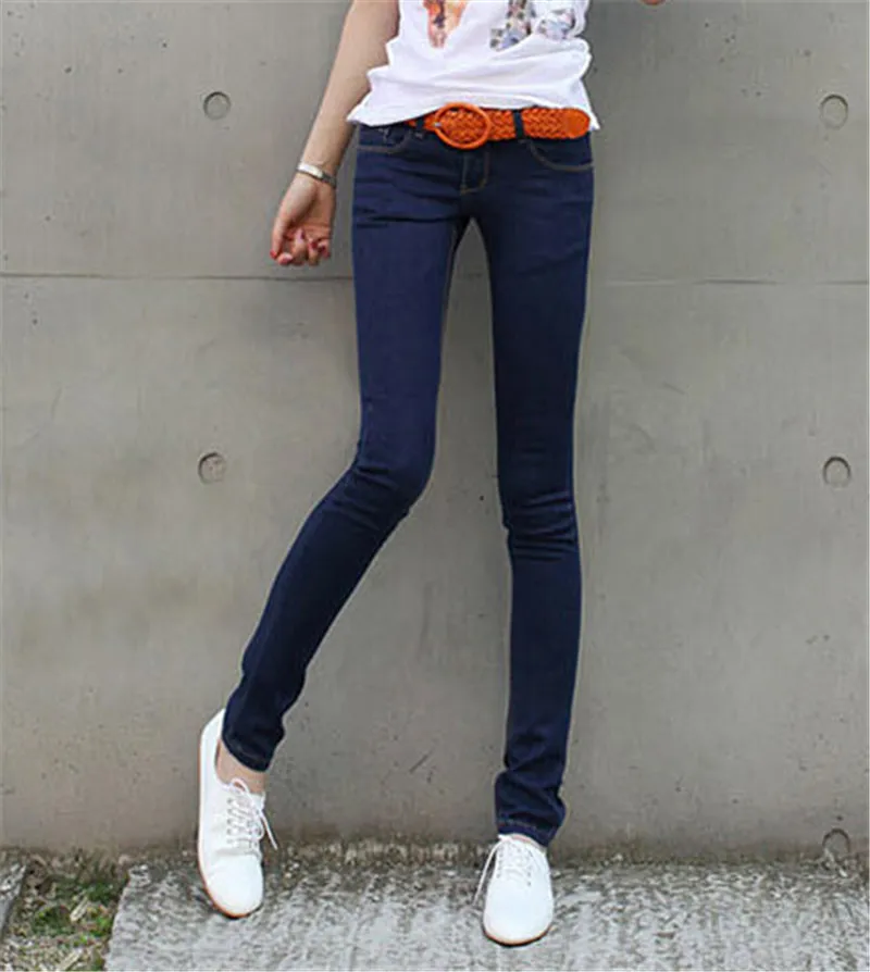 Большие размеры 26-31 женские брюки 2016 летний Стиль Женские джинсовые потертые средней талии женские джинсы женские облегающие джинсы *