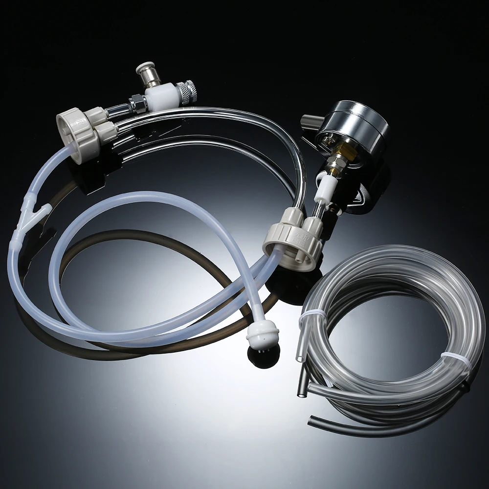 

CO2 Diffuser DIY Generator System Kit with Pressure Guage Air Flow Adjustment Vavle Water Plant CO2 Aquarium Regulator