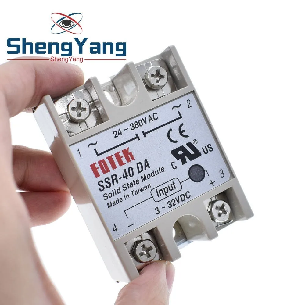 

Solid state Relay SSR-10DA SSR-25DA SSR-40DA SSR-50DA 10A 25A 40A 50A actually 3-32V DC TO 24-380V AC SSR 10DA 25DA 40DA 50DA