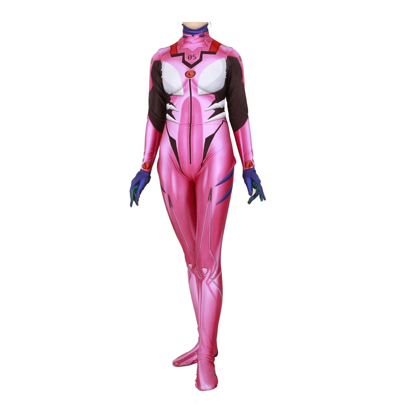 

Anime Asuka Langley Soryu Cosplay Costume Neon Genesis Evangelion Unisex Zentai Suit Bodysuit Halloween Costume For Adult