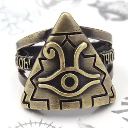 Yu-Gi-Oh юги Муто тысячелетия глаза 18 мм кольцо Бронзовый кольца ручной работы Косплэй унисекс костюм аксессуар Подвеска Декор