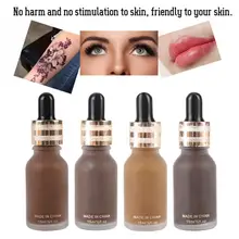 15 мл натуральные растительные чернила для татуажа краска для тела пигмент полу-пернамент макияж Чернила для губ бровей тела макияж инструмент a
