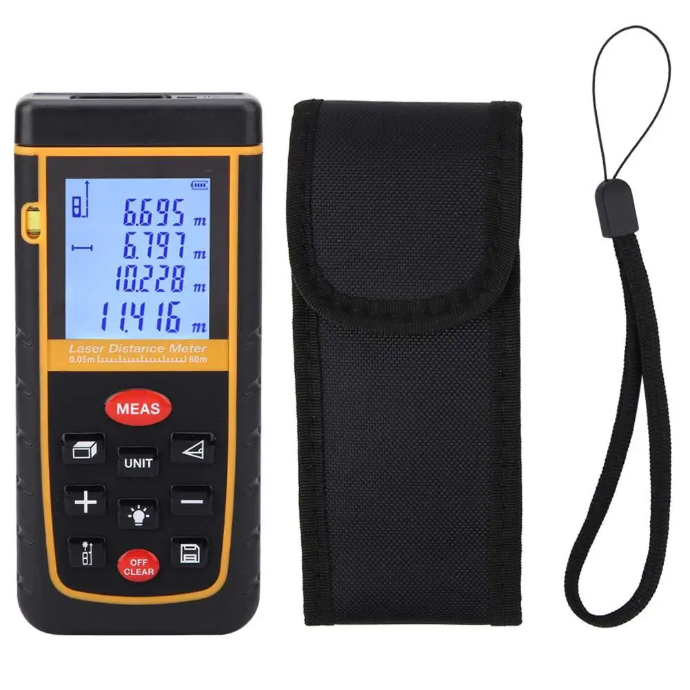 Laser Rangefinder Laser Distance Meter Measurer Measuring Range Measurement Rangefinder rz-a 60m