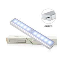 Авто/On/Off ИК инфракрасный детектор движения Беспроводной светодиодный сенсор свет гардероб перезаряжаемые шкаф кухонный светодиодный светильник