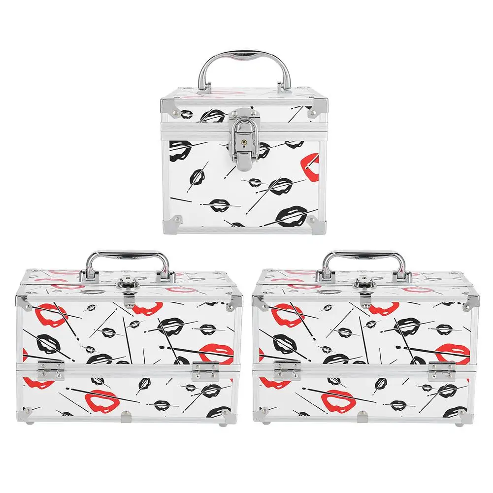 Makeup Tool Kits Professional Cosmetic Storage Box Portable Storage Jewelry Case Makeup Organizer Box Makeup Tool Kits Professional Cosmetic Storage Box Portable Storage Jewelry Case Makeup Organizer Box