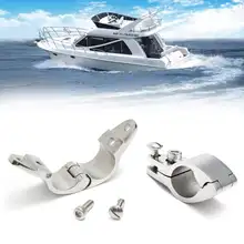 Audew 22/25 мм штуцер лодка Бимини Топ навесной Челюсти Слайд морское оборудование 316 Нержавеющая сталь с 2 винта простая установка