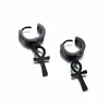 ANKH HUGGIE EARRINGS STAINLESS STEEL EGYPTIAN CROSS DROP EARING FOR MEN WOMEN EGYPT JEWELRY 4