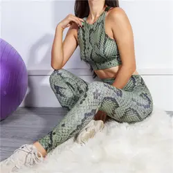NORMOV летние костюмы для женщин змеиный принт Женский комплект 2 шт. пикантные шорты и топ спортивный таможенный костюм женская одежда 2019