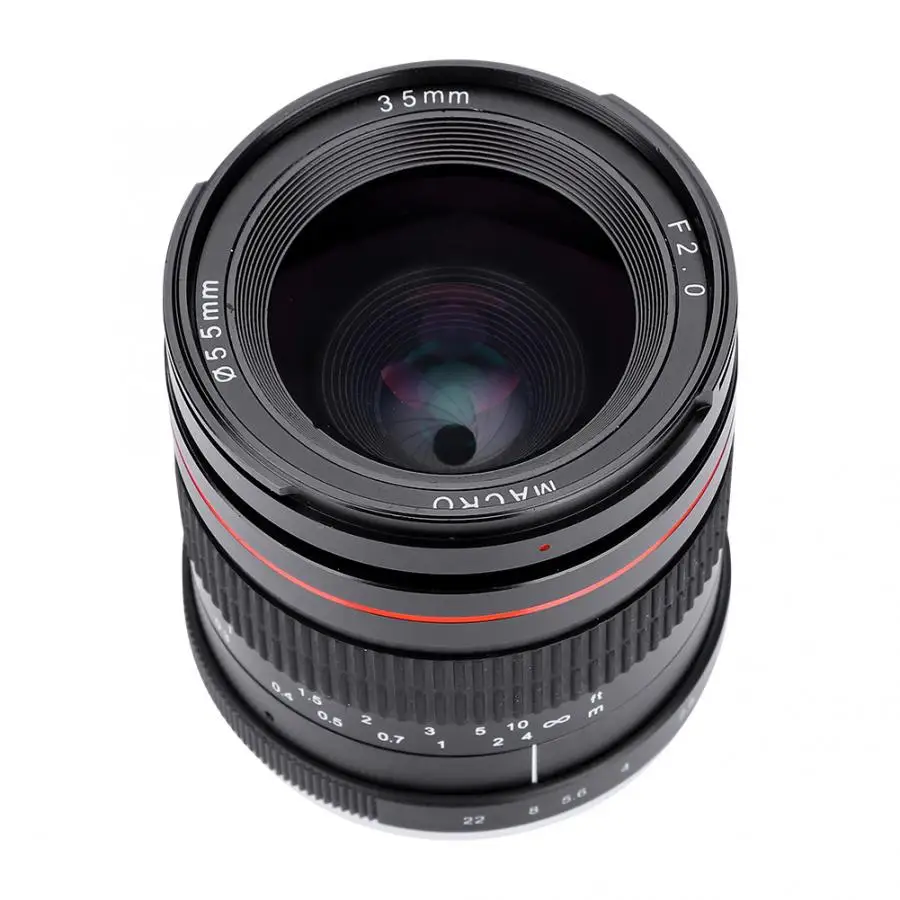 35 мм F2.0 большая апертура ручной фокусировки полная Рамка Prime объектив для Canon EF Nikon
