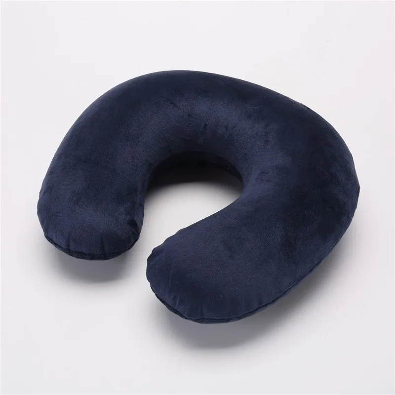 

Newest Travel U-shaped Pillow Inflatable Neck Pillow Portable Inflatable U Shaped Travel Pillow Car Head Neck Rest Air Cushion