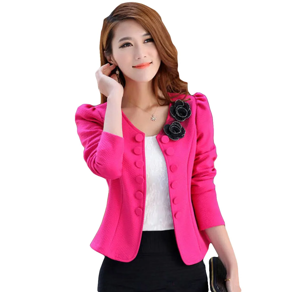 LVOERTUIG Women Lady Suit Blazer Work Office Double