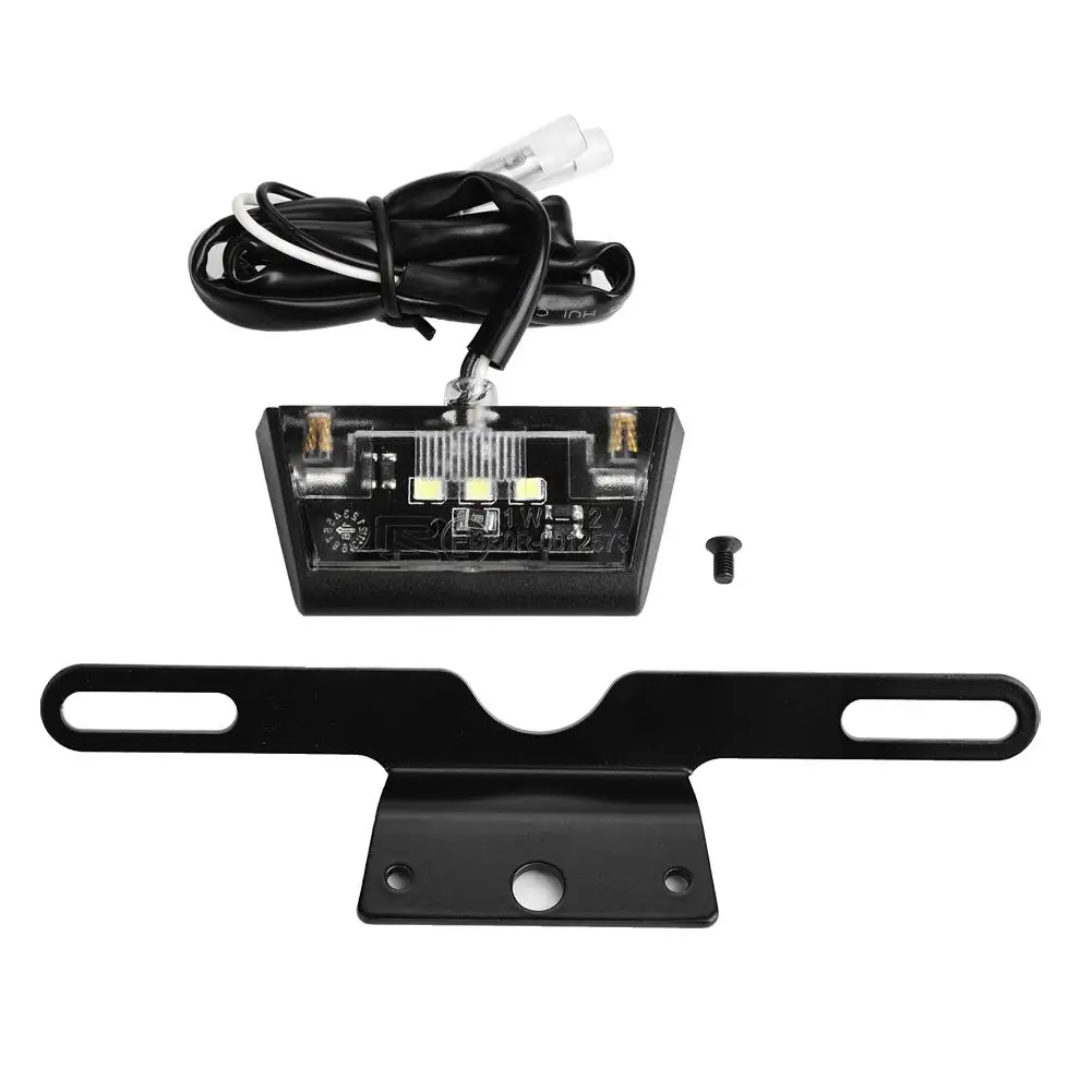 

12V Universal Motorcycle License Plate Lamp Light With Bracket motocicleta accesorios moto motorcycle parts motocross