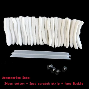 

30pcs/Set Accessories Bag For Magnetic Window Glass Cleaner Magnets Brush 24pcs Cotton +2pcs Strip +4pcs Buckle dropshipping A