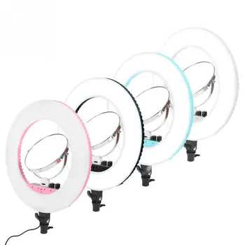 

LED Dimmable Selfie Ring Light Photography Video Live Lighting 3200K-5600K Warm Cold Light Makeup Tools EU/ US/UK Plug