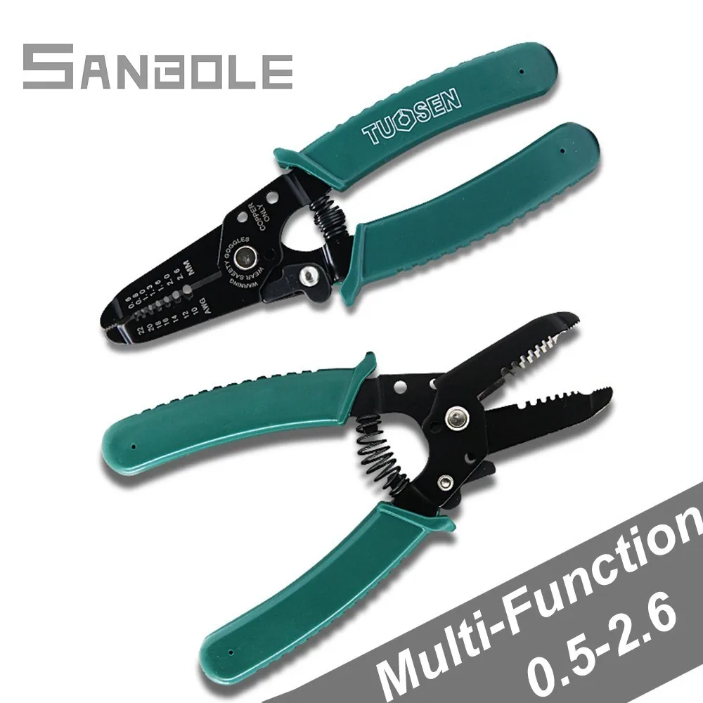 

Electrician Tool Manual Operation Peel Wire Clamp Function 0.5-2.6 square Press Clamp Peeling Skinner Green