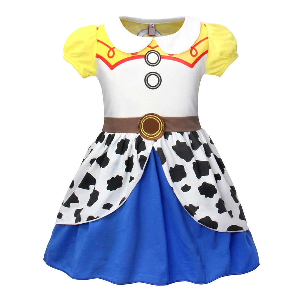 

AmzBarley Girls Jessie Tutu Costumes Dress Fancy Party Cow Girl Dress Up Cosplay Kids Holiday Birthday Outfit Halloween Dresses