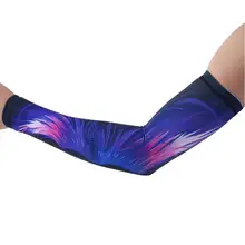 Ледяная ткань дышащая УФ-защита рукава для бега фитнес Баскетбол налокотник Спорт Велоспорт уличные нарукавники