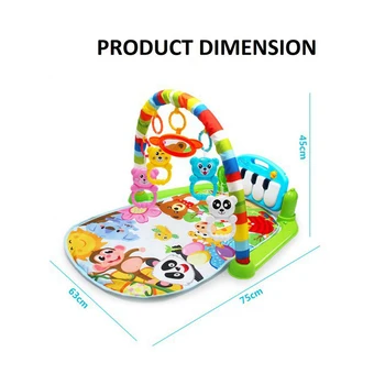 

Colourful Baby Play Mat Rug Toys Kid Crawling Music Play Game Developing Mat with Piano Keyboard Infant Carpet Educational Toy