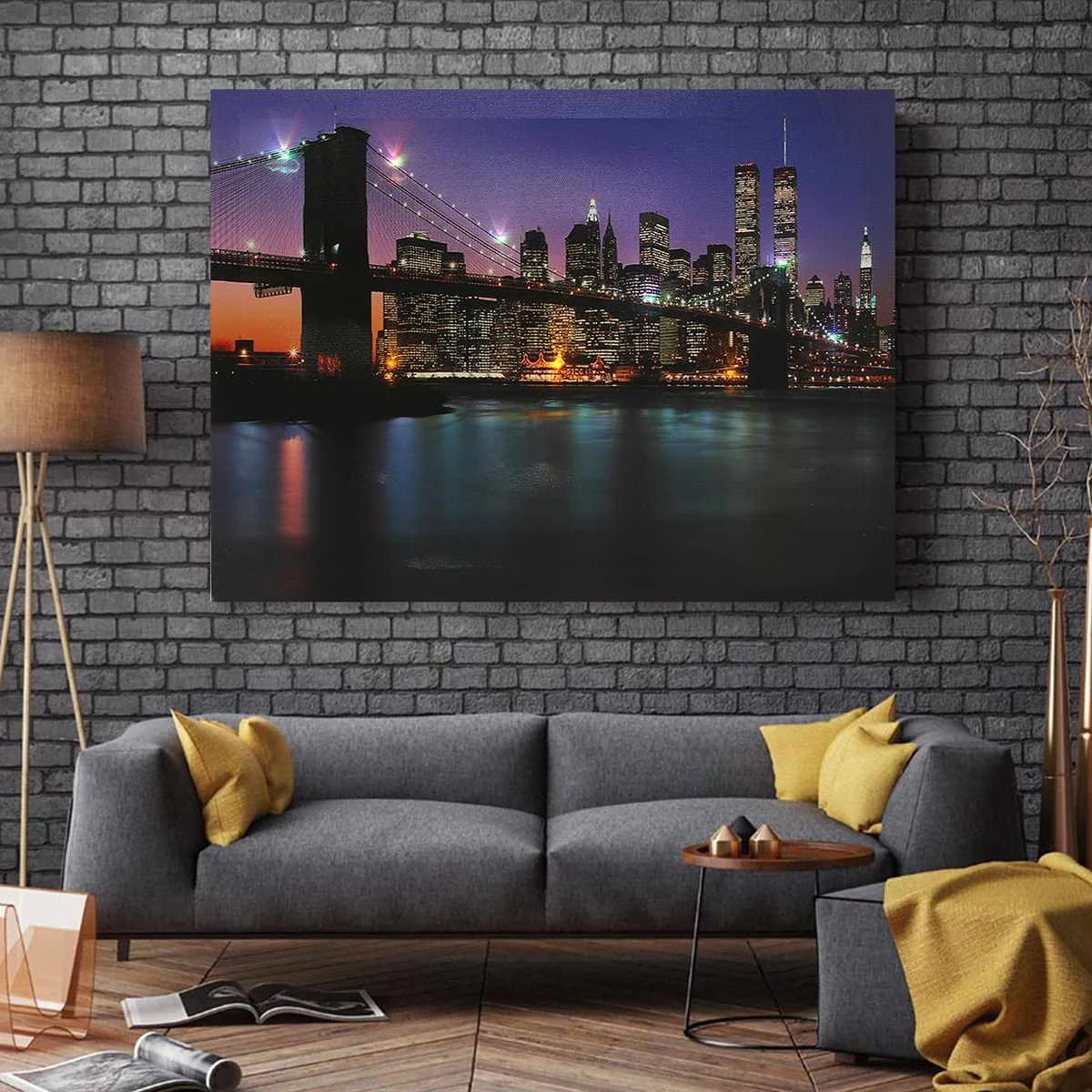 

300x400 mm 3D LED light Picture Night Snowing Tree Street Oil Painting City Night View Home Decor