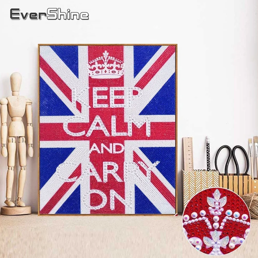 

Evershine 5D Diamond Painting Special Shape DIY Diamond Embroidery Text Picture Of Rhinestone Diamond Mosaic Home Decoration