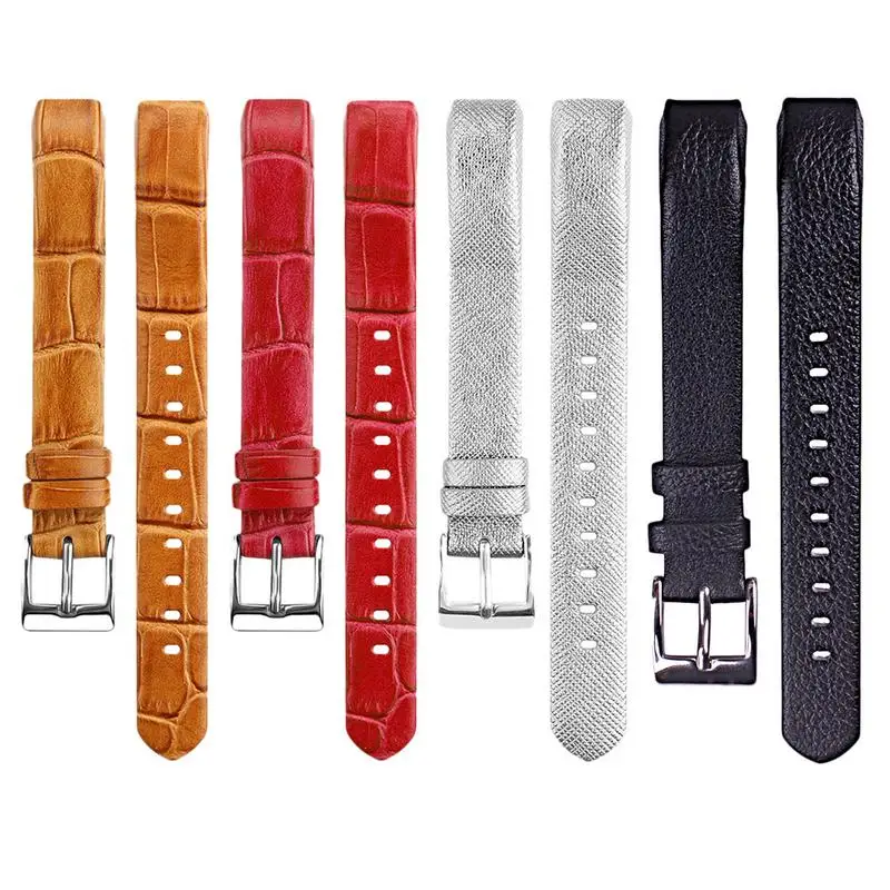 

Leather Wrist Band Colorful Genuine Smart Heart Rate Monitoring Wrist Replacement Wrist Band For Fitbit Alta