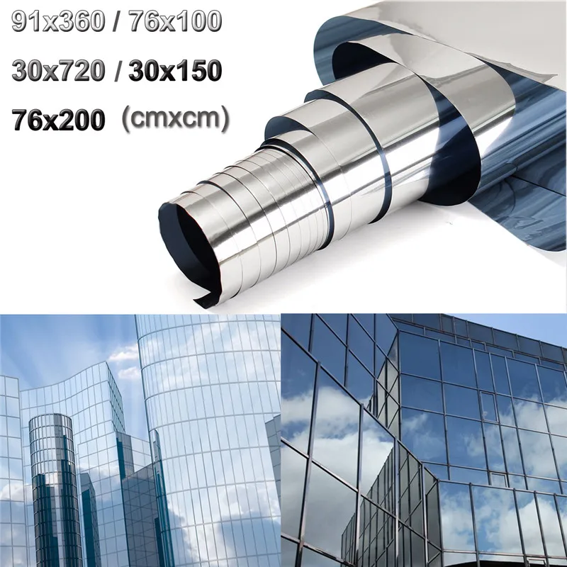 

Window Film Silver 5 Tinting Reflective Tint UV Rejection One Way Mirror Protective Film for Home Office Window Freeshipping