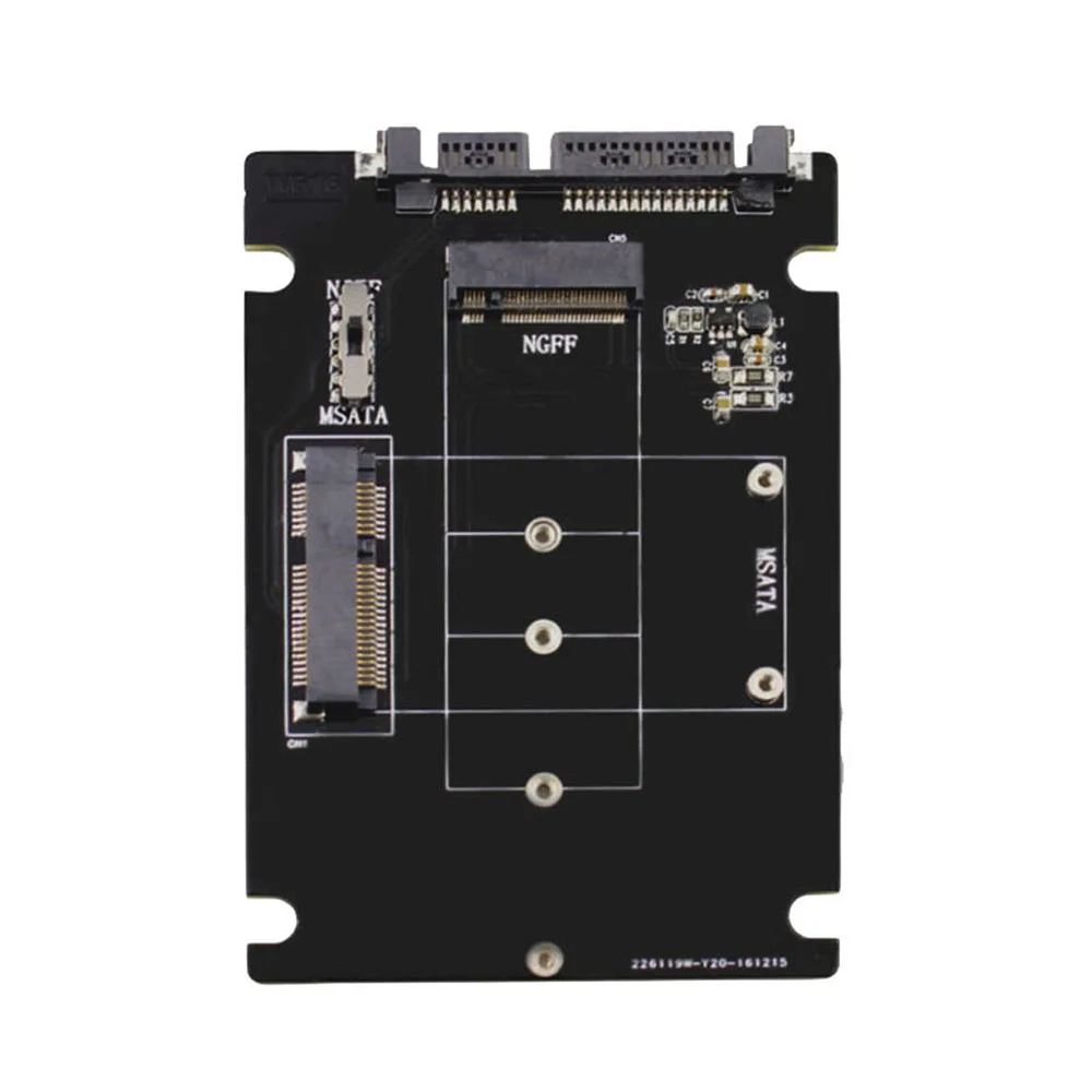 S107-Rtk адаптер карты расширения все 2 в 1 mSATA-Sata Ngff(M.2) к Sata Iii Sata3 конвертер твердотельный диск для Deskt