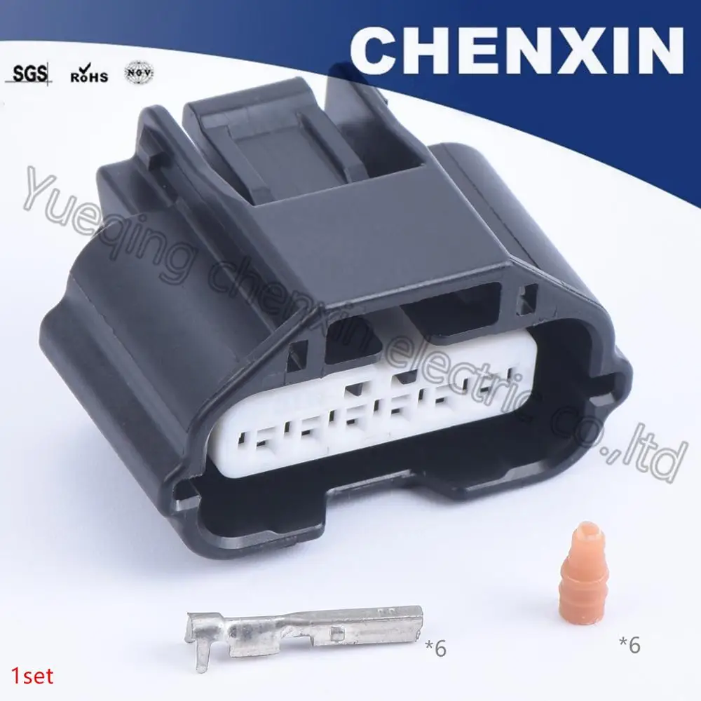 

Black 6 pin car waterproof auto connector (0.6) female 7283-8850-30 car air flow meter plug Modified parts Sensor Connector